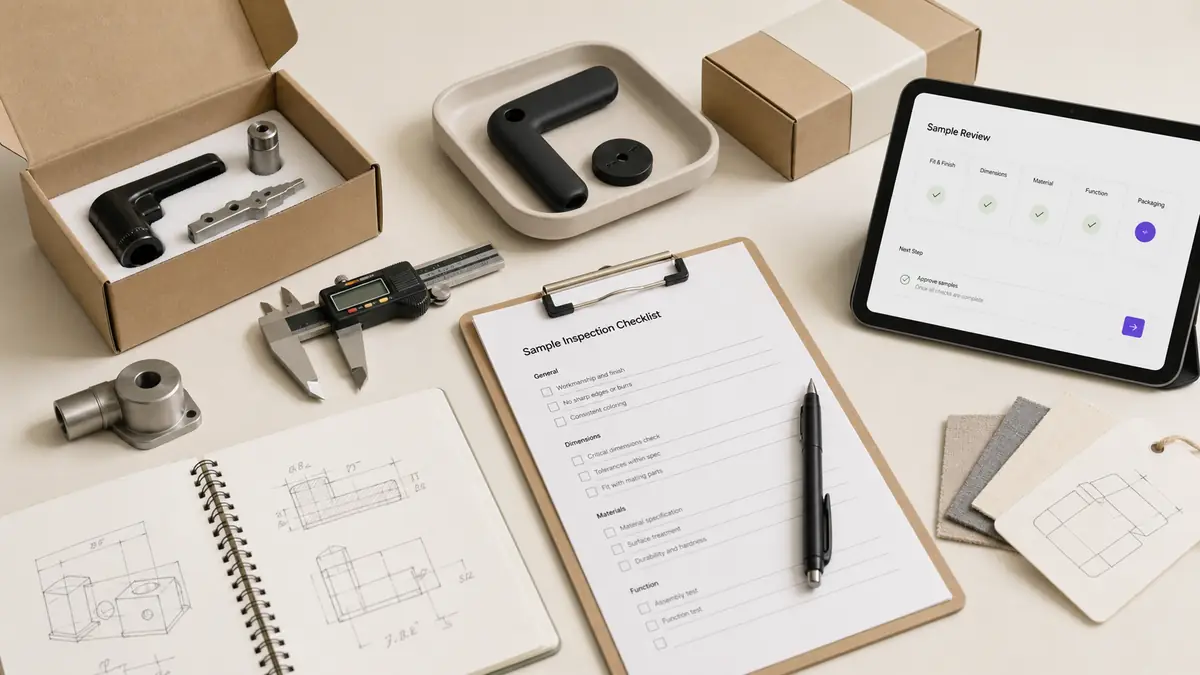 Product sample review before supplier approval